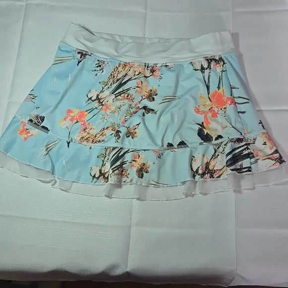 B Sofibella Floral Print Women's Pickleball Tennis Golf Medium Skort - Picture 5 of 7